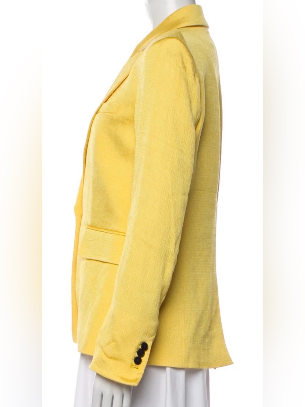 Veronica Beard Yellow Single Button Blazer (Dickey zip in compatible) | Size 6 - Picture 5 of 13